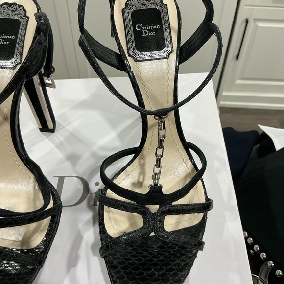 Dior Calzatura black chain sandal size 8.5 - Picture 16 of 16